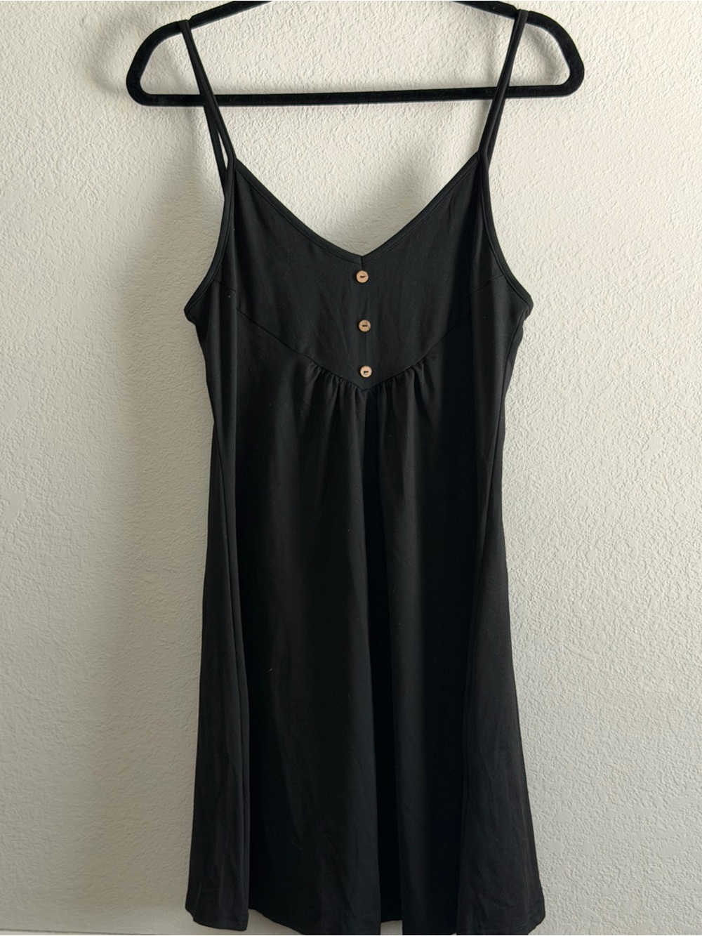 Black Spaghetti Strap Slip Dress